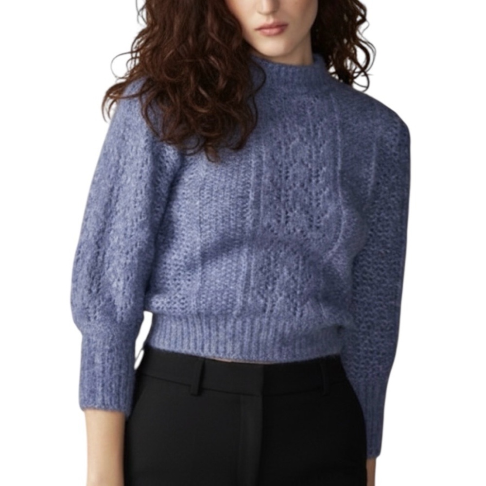 Dynamite NWT Sweater Pointelle 3/4 Sleeve Knit